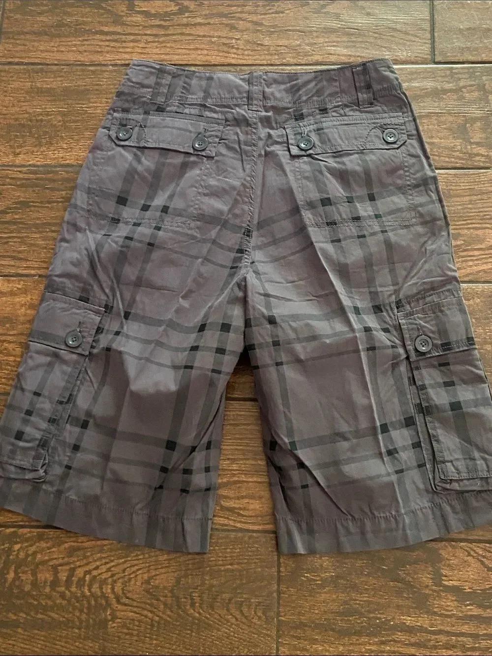 Arizona Jean Company Grey Charcoal Cargo Shorts Relaxed Fit Sz 30 New No Tag